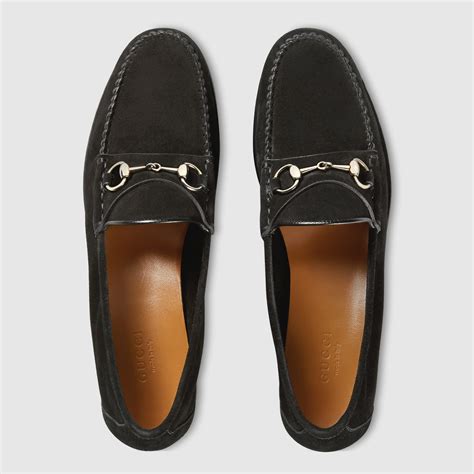 gucci suede loafers womens|gucci horsebit suede loafer.